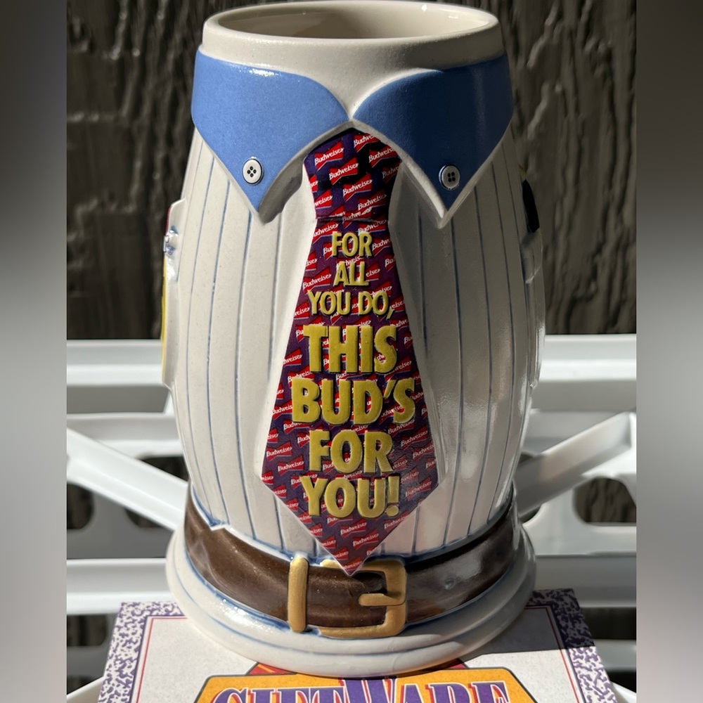 Budweiser Anheuser-Busch Salutes Dad limited edition giftware beer stein 1996